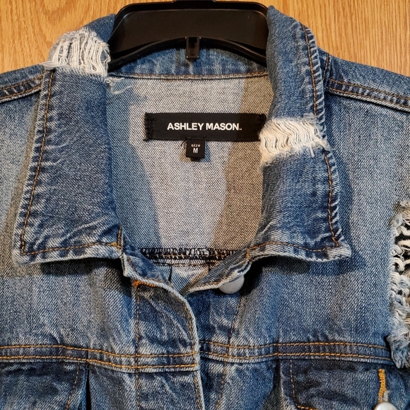 Ashley Mason distressed denim jacket - Picture 7 of 11